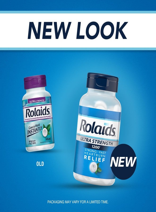 Rolaids Ultra Strength Antacid Chewable Tablets, Mint, 72-Count - Image 3
